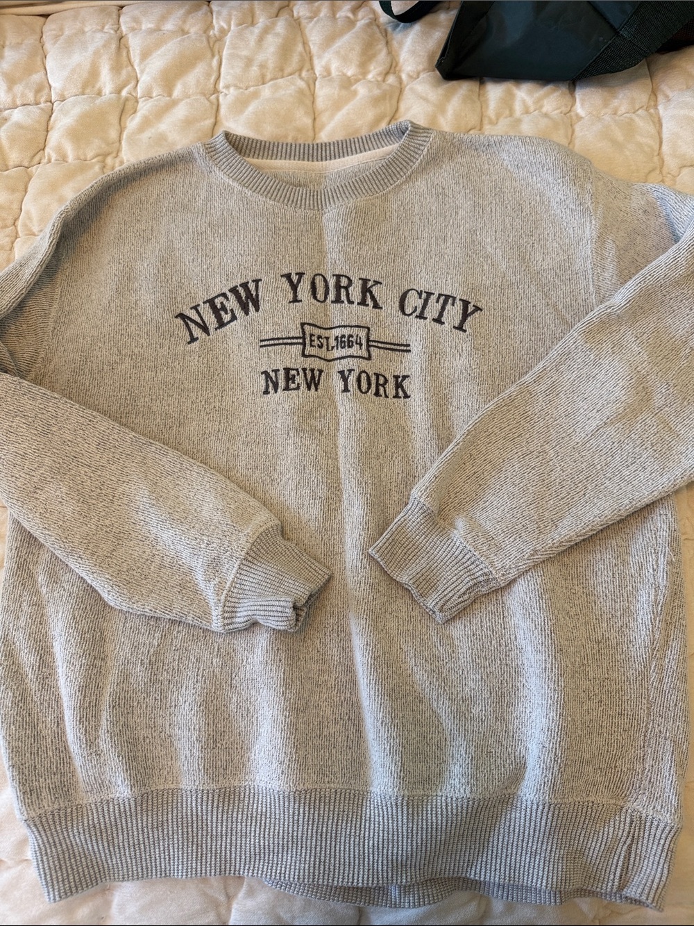 Light Gray New York City Crewneck Sweatshirt